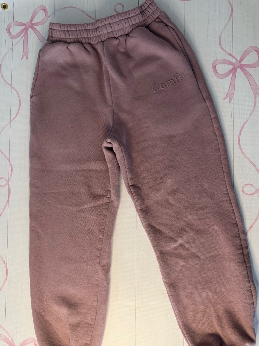 Comfrt Mauve/orchid minimalist sweatpants size Medium